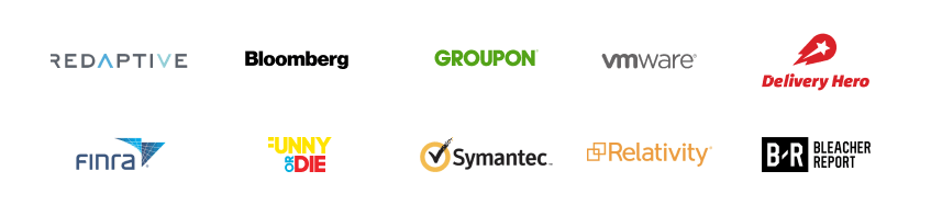 AgileEngine - Our Clients - Bloomberg / Bleacher Report / GROUPON / Estée Lauder / VMWare / Symantec