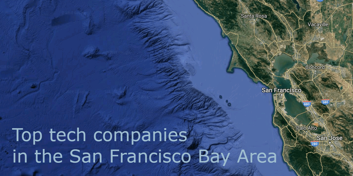 Top tech companies in the San Francisco Bay Area