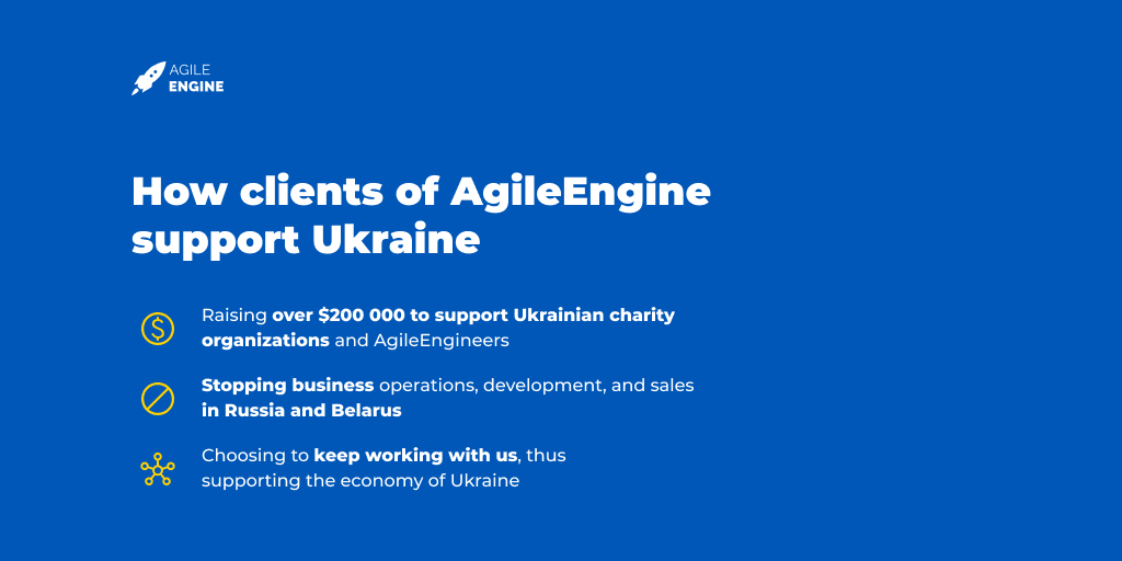 How AgileEngine clients support Ukraine